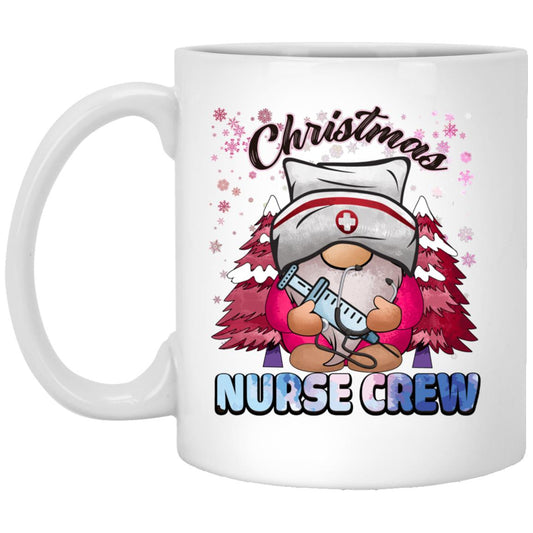 Christmas Nurse Crew White Mug