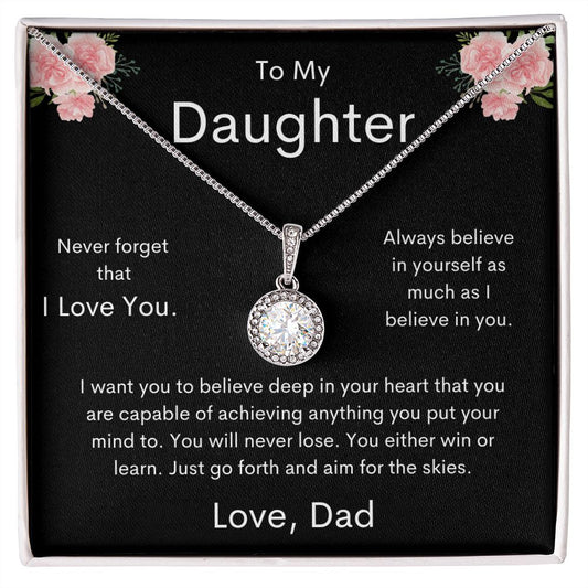 Daughter | Eternal Hope Necklace | Dad | Black and Pink MC