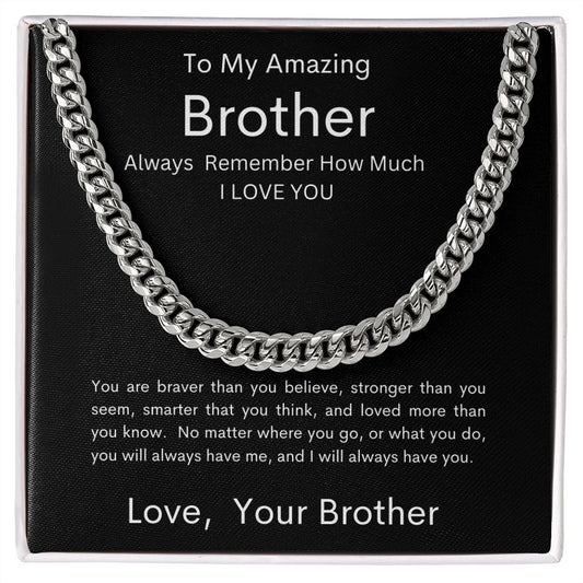 Brother | Cuban Link Chain | Black | Brother