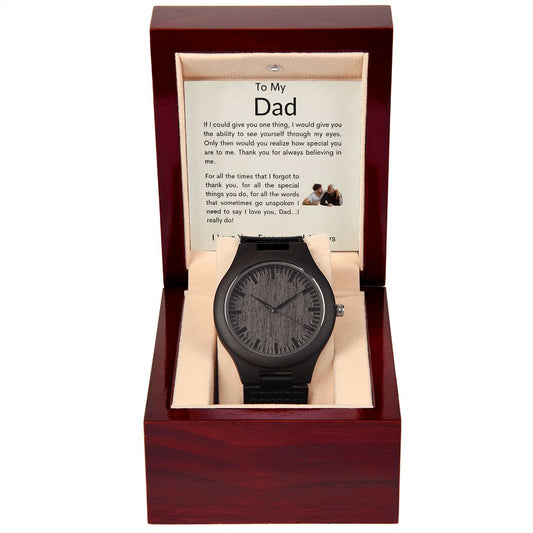 Dad | Wooden Watch | Beige MC