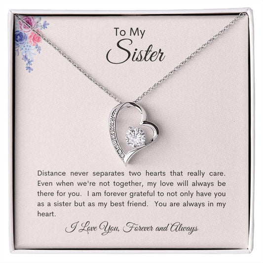 Sister | Forever Love Necklace | Pink MC