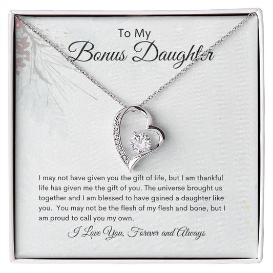 Bonus Daughter | Forever Love Necklace | Christmas
