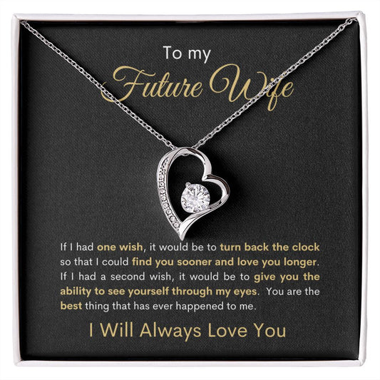 Future Wife | Forever Love Necklace | Black